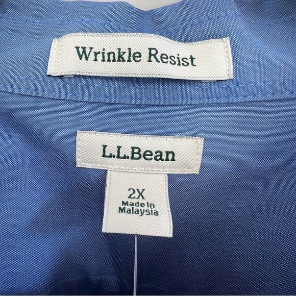 NEW WITH TAGS L.L.BEAN WRINKLE RESISTANT LONG SLEEVE BUTTON DOWN - Picture 7 of 10